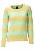 Flauschpullover mint-gelb