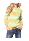 Flauschpullover mint-gelb