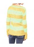 Flauschpullover mint-gelb