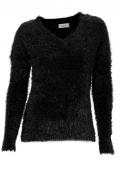 Flauschpullover schwarz