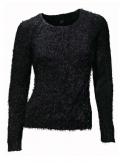 Flauschpullover schwarz