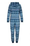 Fleece-Home-Jumpsuit türkis-petrol