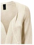 Fransenstrickjacke creme