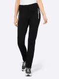 Gabardine-Jerseyhose schwarz