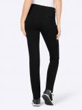 Gabardine-Jerseyhose schwarz