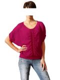 Georgette-Bluse+Top beere