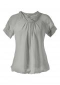 Georgette-Bluse taupe