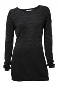 Glitzer-Pullover schwarz-silber