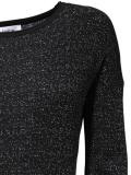 Glitzer-Pullover schwarz-silber