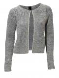 Grobstrickjacke grau