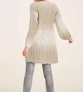 Grobstrickjacke sand