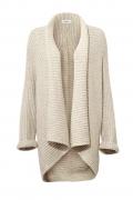 Grobstrickjacke sand