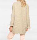 Grobstrickjacke sand