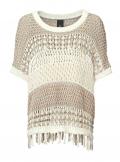 Grobstrickpullover sand-creme