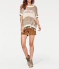 Grobstrickpullover sand-creme