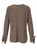 Grobstrickpullover taupe