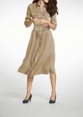 Hemdblusenkleid beige