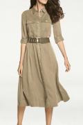 Hemdblusenkleid beige