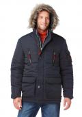 Herren-Jacke mit Webpelzkragen marine