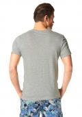 Herren-Shirt grau-bunt