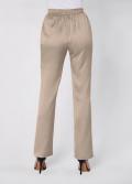 Hose mit Leinen beige