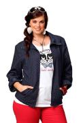 Jacke mit Punkten blau