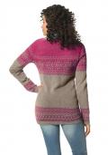 Jacquard-Pullover beige-pink