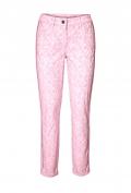 Jacquard-Stretchhose rosa