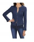 Jacquardblazer blau