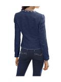 Jacquardblazer blau