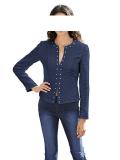 Jacquardblazer blau