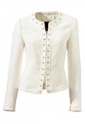 Jacquardblazer creme