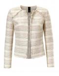 Jacquardblazer creme-nude-grau