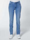 Jeans mit Glitzerdetails blue-bleached