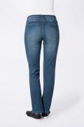 Jeans mit Stickerei blau-used