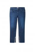 Jeans mit geschlitztem Innensaum blue Denim