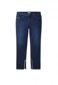 Jeans mit geschlitztem Innensaum dark blue Denim