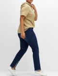 Jeans mit geschlitztem Innensaum dark blue Denim