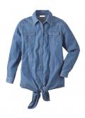 Jeansbluse blau