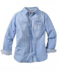 Jeansbluse hellblau