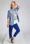 Jeansbluse hellblau