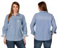 Jeansbluse hellblau