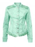 Jeansjacke mit Spitze mint