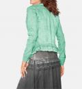 Jeansjacke mit Spitze mint