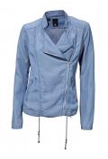 Jeanslook-Bikerjacke blau