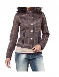 Jeansstyle-Jacke bordeaux