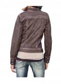 Jeansstyle-Jacke bordeaux