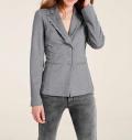 Jersey-Blazer grau-melange