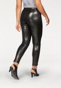 Jersey-Leggings braun-metallic