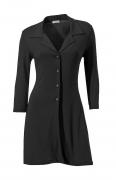 Jersey-Longjacke schwarz